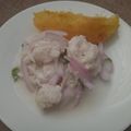 El cooksnap de Marian Gonzalez cuando hizo Ceviche clásico.