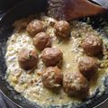 El cooksnap de Juliana Hernández cuando hizo Albóndigas con base de spaghetti en salsa de champiñones.