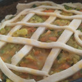 El cooksnap de Pao Da Silva cuando hizo Tarta de puerro, zapallitos y zanahoria.