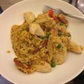 Christie's cooksnap of when they made Chicken, chorizo and prawn paella.