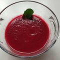El cooksnap de fretunts cuando hizo Gazpacho de remolacha.