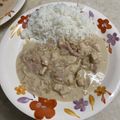 El cooksnap de Lorena Alonso cuando hizo Strogonoff de pollo con timbal de arroz.