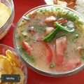 El cooksnap de Violeta cuando hizo Ceviche de camarón.