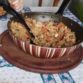 El cooksnap de Lucre Seveso cuando hizo Arroz meloso de setas con puerro.