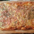 El cooksnap de Claudia Costa cuando hizo Pizza con muzarella.