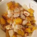 Judy 's cooksnap of when they made Roasted Rosemary Acorn Squash and Fingerling Potatoes.
