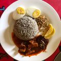 Cooksnap Biella Yusof semasa beliau membuat Nasi Lemuni.