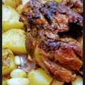 Cooksnap από 𝘉é𝘤𝘩𝘢𝘮𝘦𝘭𝘭𝘪𝘤𝘪𝘰𝘶𝘴 💕 ⁽ᴹᵃʳⁱᵃ⁾ στη συνταγή Χοιρινό κότσι με μελωμένες πατάτες φούρνου