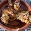 El cooksnap de Laura cuando hizo Alitas empanadas exprés.