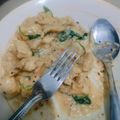 Cooksnap dari lizzy untuk resep Creamy Chicken Spinach with Potato Wedges
