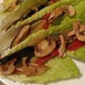 El cooksnap de Rut Borillo cuando hizo Tacos de lechuga rellenos de pollo y verduras.