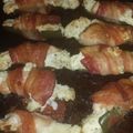 Brookieboo1227's cooksnap of when they made stuffed jalapenos wrapped in bacon.