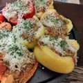 Casey Lynne 's cooksnap of when they made Italian Stuffed Peppers.