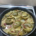 El cooksnap de Raul beltran fernandez cuando hizo Alcachofas con jamón.