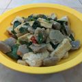 Cooksnap dari mardhiah untuk resep Tumisan Pedas Tahu, Bakso, Daun Melinjo