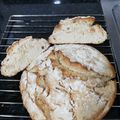 El cooksnap de Noelia Zaragoza cuando hizo Pan sin amasar, sin reposar y con levadura química.