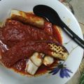 Cooksnap Zuliani Zakba semasa beliau membuat Terung goreng sambal merah "Mama Kids".