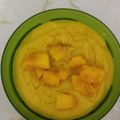 El cooksnap de Reyes Salgueiro cuando hizo Sopa fría de calabacín y mango.