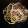 El cooksnap de Sergio Regueira cuando hizo Hígado encebollado.