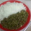 Cynthia Khamadi's cooksnap of when they made Ndengu served with rice.