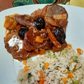 El cooksnap de Andanela Gambino Gàmez cuando hizo Chuletas de cerdo en salsa de chipotle, naranja y piña.