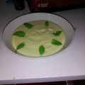 El cooksnap de Maria Millan cuando hizo Crema fria de calabacín y manzana.