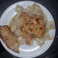 El cooksnap de Ariel c.a.u cuando hizo Ravioles con jamón y crema de leche.