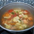 Cooksnap dari Hikma Merin untuk resep Sup salmon sehat