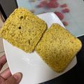El cooksnap de valentina Urriola Toledo cuando hizo Pan con Harina de Linaza y Coco al Microondas.