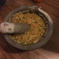El cooksnap de Eugenia Rodríguez cuando hizo Salsa de molcajete.