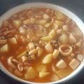 El cooksnap de Carlos cuando hizo Calamares y sepia guisada con patatas🦑🐙.