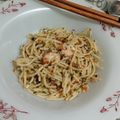 Cooksnap dari aulia rani untuk resep Spaghetti Aglio e Olio with Butter Prawn