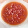 El cooksnap de Antonia García Fernández cuando hizo Salmorejo de melocotón.