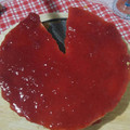 El cooksnap de Maria Cuevas. cuando hizo Tarta de queso y mermelada.