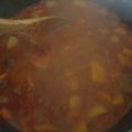 El cooksnap de Paola Zapata cuando hizo Guiso de Fideos moñitos.