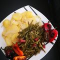 El cooksnap de Saioa cuando hizo Judías redondas con beicon y mini pimientos fritos.