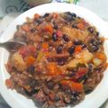 El cooksnap de marcia73 cuando hizo Guiso de porotos negros, arroz integral y cerdo. Apto #DMA#F1.