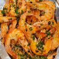 El cooksnap de La cocina de Silvia cuando hizo Langostinos al horno.