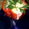 El cooksnap de Vale Herre cuando hizo Morrón relleno con bastóncitos de zanahoria.