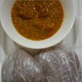 Fatima Ibrahim(Albint,s Cuisine)'s cooksnap of when they made Amala and okro soup.