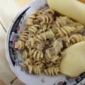 El cooksnap de Yusep Gómez cuando hizo Fusilli (pasta tornillo) con atún.