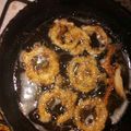 El cooksnap de Valeria Lezcano cuando hizo Aros de cebolla fritos.