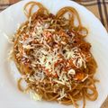 El cooksnap de Carlos Martin Chuecos cuando hizo Spaguetis con bacon y atún.