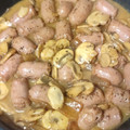 El cooksnap de Zulema89 cuando hizo Salchichas frescas con champiñones al curry.