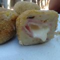 El cooksnap de GiGii TB Ortíz cuando hizo Bombitas de papa con jamón y queso.