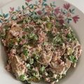 El cooksnap de Laura González Plaza cuando hizo Espárragos trigueros revueltos con verduras y nata.