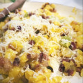 Juhász Vivien Cooksnap-ja, amikor elkészítette a(z) Hagymás bacon szalonnás tojásrántotta receptet.