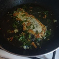 El cooksnap de Guille de Baskerville cuando hizo Pechuga Asada al Cilantro.