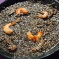 El cooksnap de Luz cuando hizo Arroz negro con gulas y langostinos.