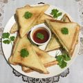 Sudipa Gope's cooksnap of when they made Aloo toast.
